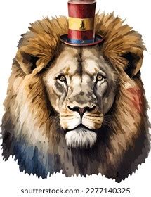 Circus Lion Clipart Isolated Vector Illustration Stock Vector (Royalty ...