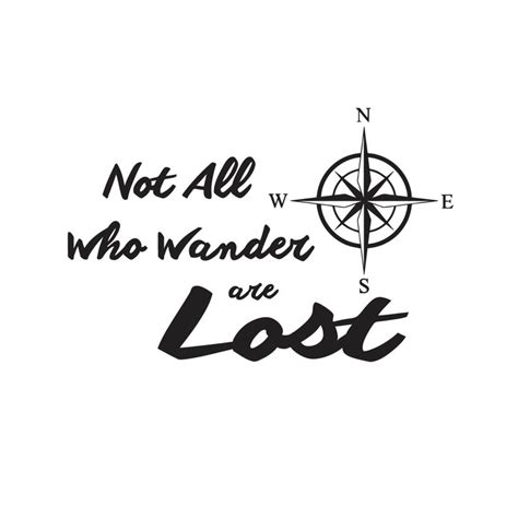 Not All Who Wander Are Lost Vinyl Sticker Decal Perfect For Etsy