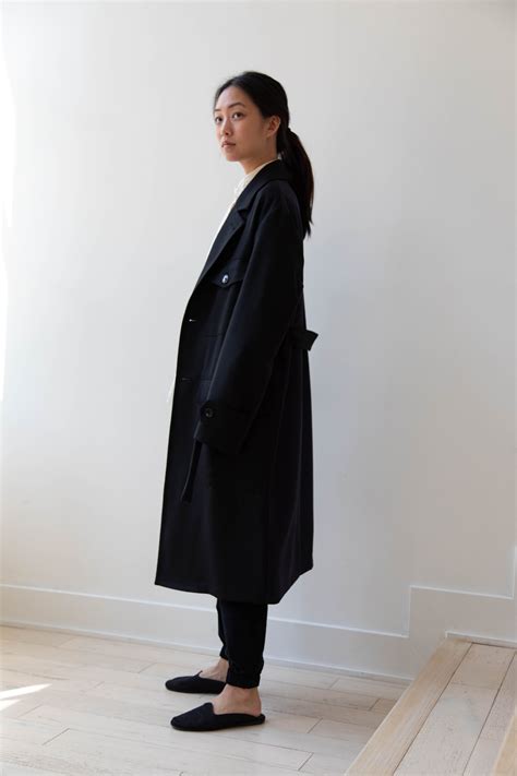 Rennes — Barena Venezia Zanette Wool Coat In Black And Navy