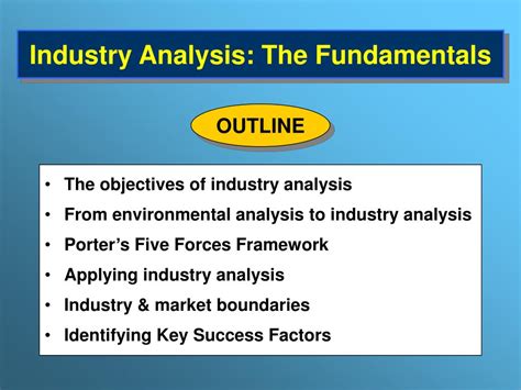 PPT Industry Analysis The Fundamentals PowerPoint Presentation Free