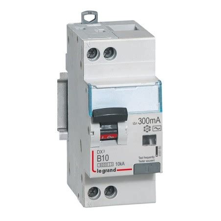 Disjoncteur différentiel DX³ 6000 U N 230V 10A 300mA courb