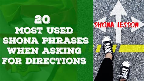 Learn Shona 20 Commonly Used Shona Phrases When Asking For Directions