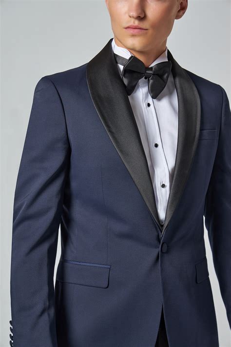 Ds Damat Slim Fit Lacivert Desenli Damatl K Smokin Takim Elbise