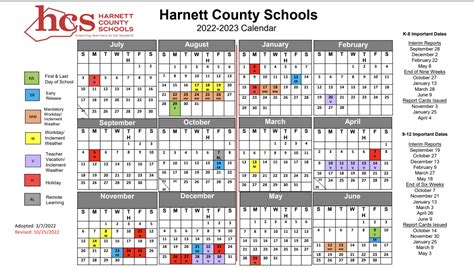 Harnett County Schools Calendar - Good calendar idea