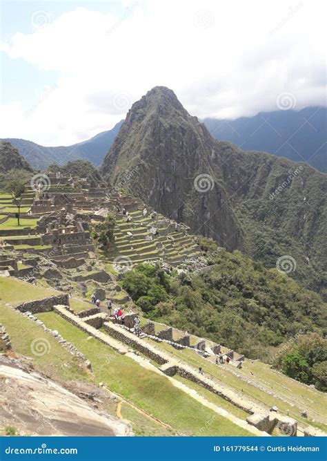 Machu Picchu Peru Ancient Incan Ruins Mountains and Scenery Stock Photo