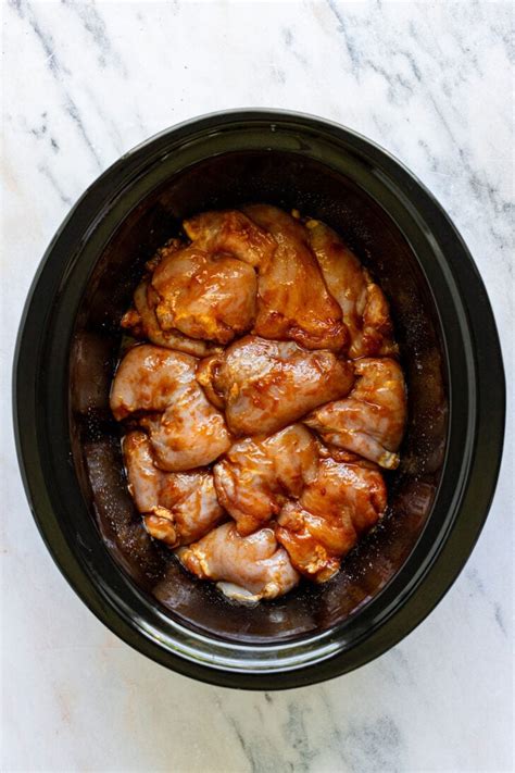 5 Ingredient Slow Cooker Bbq Chicken Thighs Real Food Whole Life