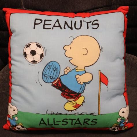 Accents Peanuts Allstars Charlie Brown Kicking Soccer Ball Snoopy In