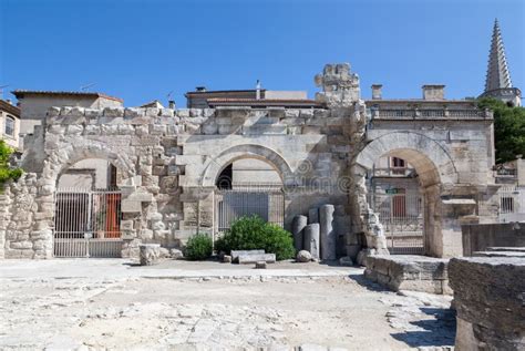 Arles Underground Roman Ruins Stock Image - Image of france, roman: 34882569