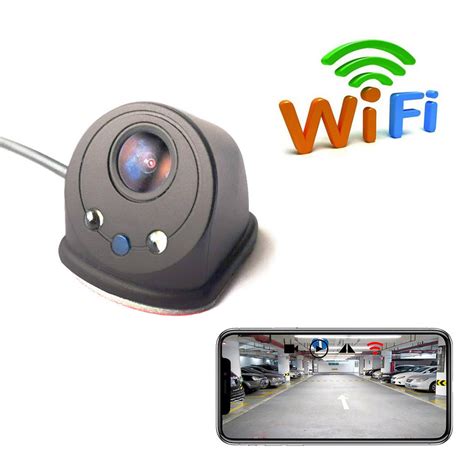 Wireless Car Blind Spot Side View Camera HD WIFI With LEDs 170 View