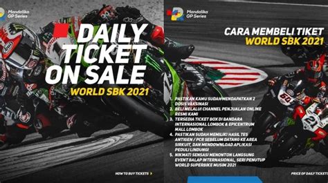 Tiket Harian Wsbk Indonesia Mulai Dijual Harga Paling Murah Rp