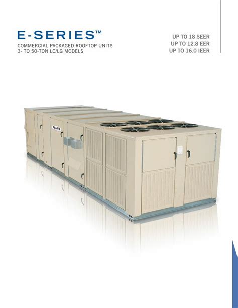 Pdf E Series Up To 18 Seer Commercial Packaged Rooftop … Dokumen Tips