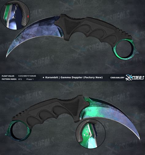 Sold PC Karambit Gamma Doppler Phase 1 Factory New PlayerUp