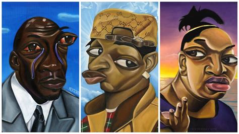 Painter Alim Smith Celebrates Classic Black Twitter Memes With Afro Surrealist Art