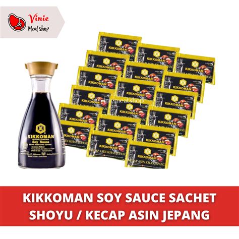 Jual Kikkoman Soy Sauce Sachet Shoyu Kecap Asin Jepang Halal