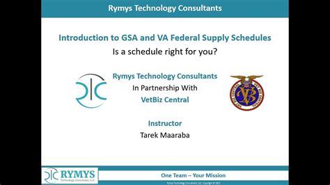 Introduction To Va Gsa Federal Supply Schedules Youtube