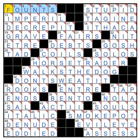 NYT Crossword Saturday November 4 2023 Answers All In One Photo