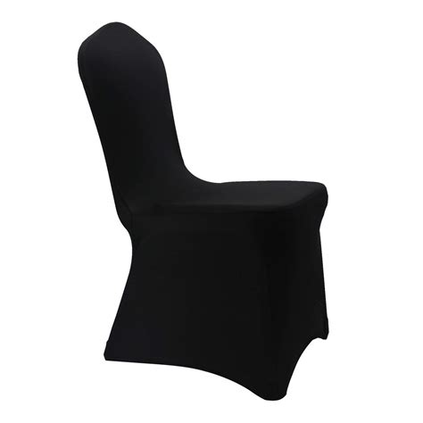 Welmatch Black Stretch Spandex Chair Covers Wedding Universal 10 Pcs Banquet