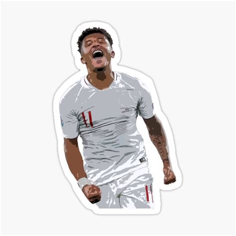 Jadon Sancho Sticker For Sale By Raffrasta Redbubble