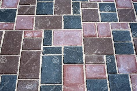 Paving Slabs of Different Colors and Shapes.Texture of Different ...