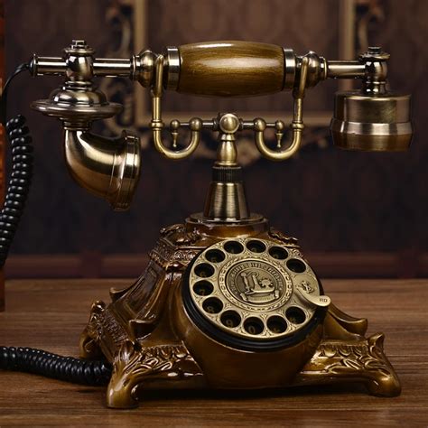 European antique vintage retro dial telephone landline antique rotary ...