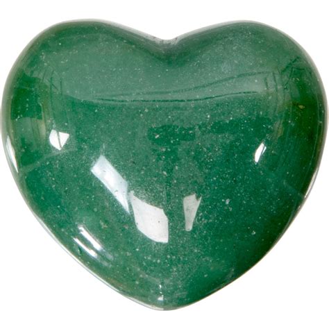 Puffed Gemstone Heart Green Aventurine Each Kheops International