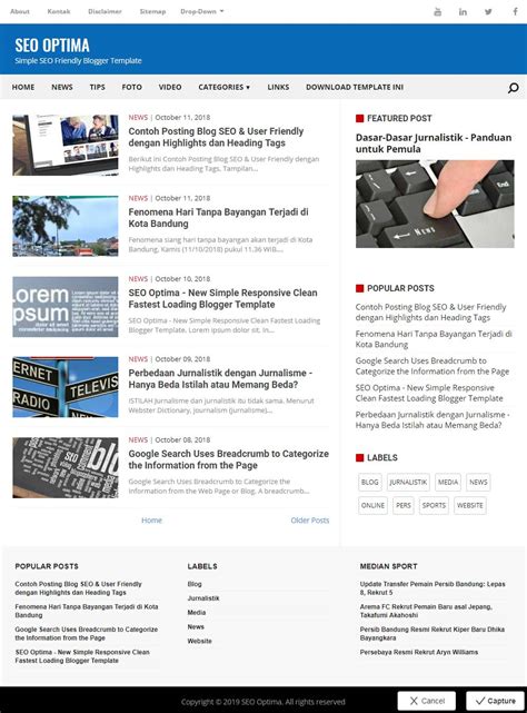 Kumpulan Template Blog SEO Friendly Responsive Dan Fast Loading Gratis