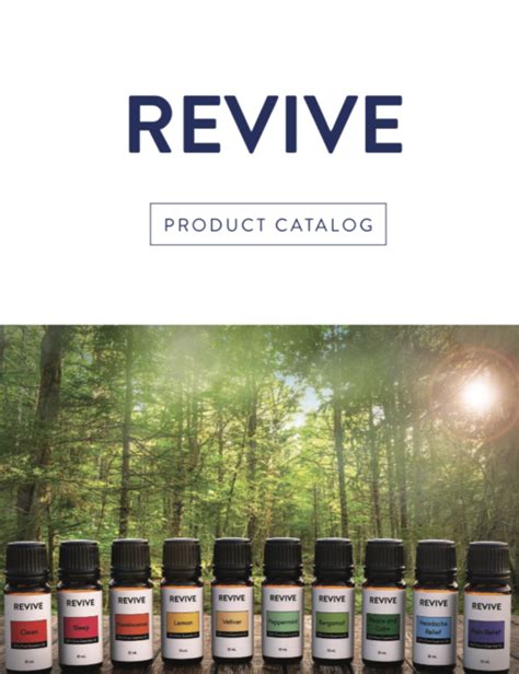 Mini Revive Catalog Revive Essential Oils