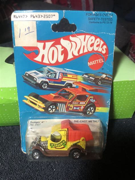 Vintage Original 1979 Hot Wheels Dumpin A Toy Car MOC Hong Kong RARE Antique Price Guide