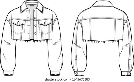 918 Technical Drawing Denim Jacket Images Stock Photos 3D Objects