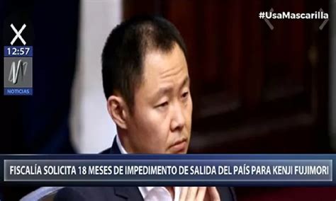 Kenji Fujimori Fiscalía Pide Impedimento De Salida Del País Por 18 Meses Contra Excongresista