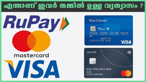 Visa Card Vs Mastercard Vs Rupay Card Which Is Better Youtube