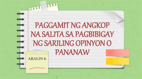 filipino  mga ekspresyong nagpapahayag ng katotohanan  opinyon pptx