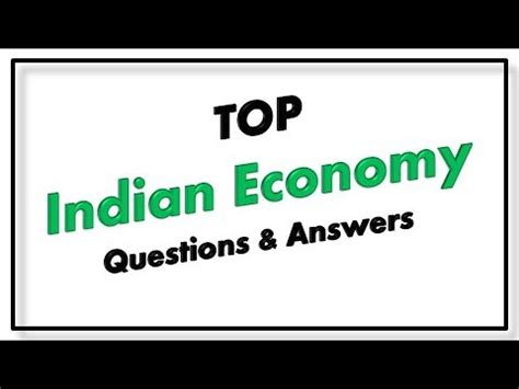 Indian Economy Questions And Answers For SSC CGL RRB APPSC Exams YouTube