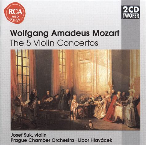 Les Cinq Concertos Pour Violon Mozart Wolfgang Amadeus Mozart