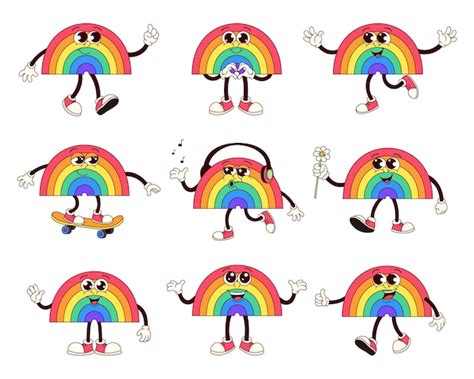 Groovy Rainbows Uma Cole O L Dica De Personagens De Desenhos Animados