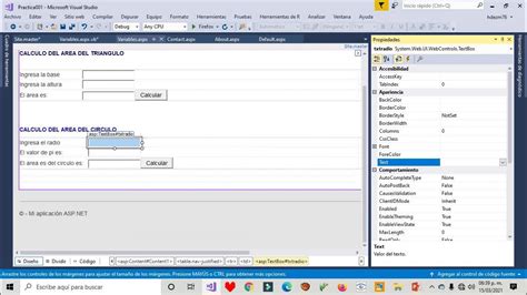 Declaración De Variables Y Constantes En Aspnet Utilizando El Lenguaje Visual Basic En Vs 2017