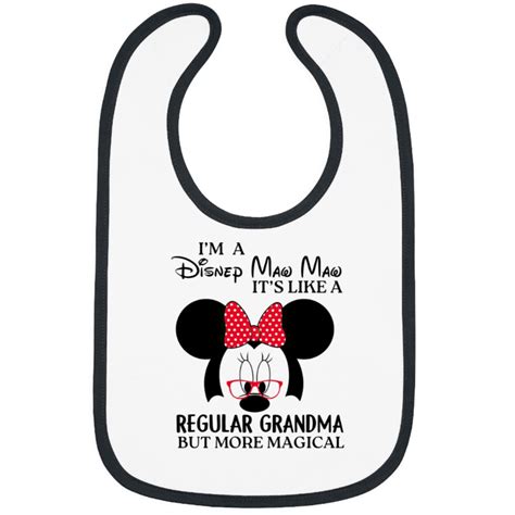 I M Disney Grandma It S Like A Regular Grandma Minnie Bibs Grandma