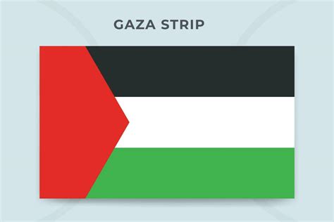 Gaza strip national flag design template 25550247 Vector Art at Vecteezy