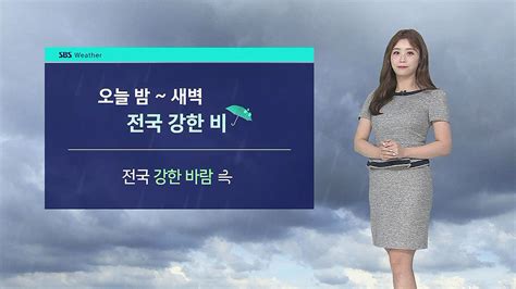 날씨 전국 30도 안팎 낮 더위밤부터는 강한 비