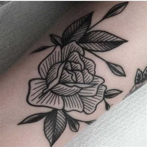 Beautiful rose tattoo by Mikkel - Tattoogrid.net