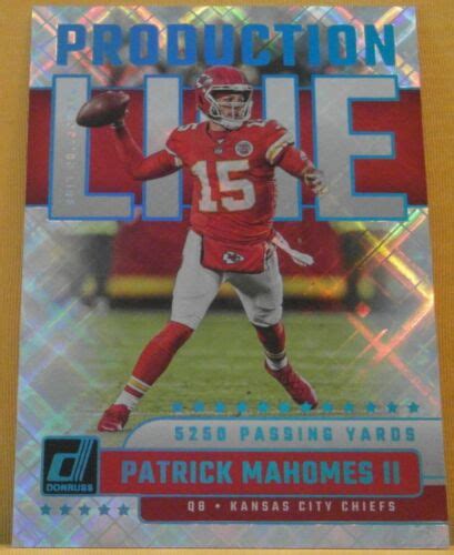 2023 Panini Donruss Patrick Mahomes II SP Cosmic Production Line Chiefs