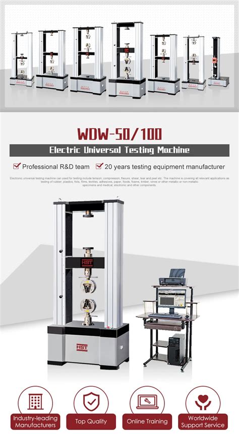 Wdw 100 100kn Universal Electronic Tensile Testing Machine Utm 10 Ton Products From Jinan