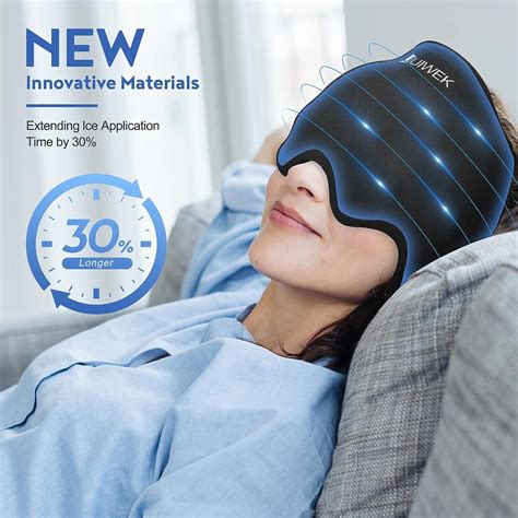 Migraine Ice Head Wrap Hot Cold Therapy For Headache Relief Flexible Cold Compress Cap For