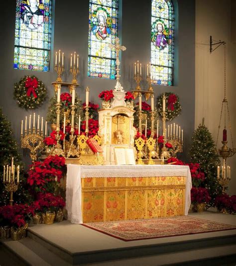 Catholic Church Christmas Altar Decorations