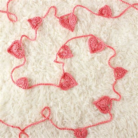 Valentines Day Crochet Heart Garland How To A Plus Diy Midwestern Moms