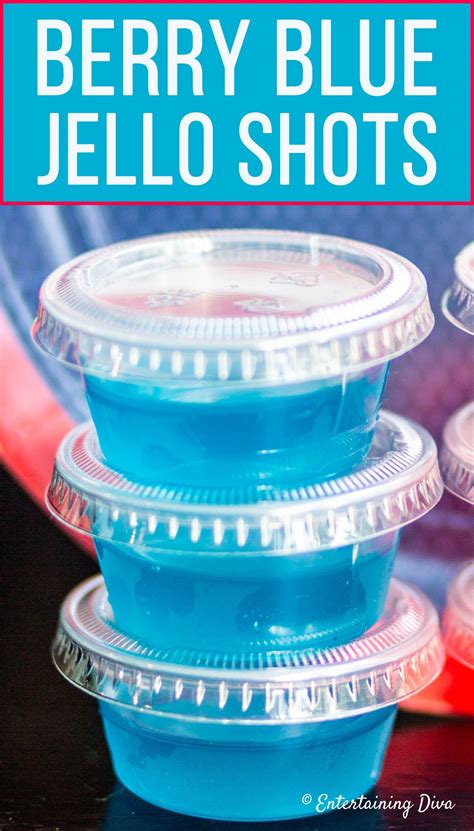 This Blue Jello Shots Recipe Made With Berry Blue Jello And Malibu