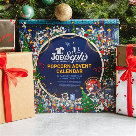 Find Joe And Seph Illustrated Gourmet Popcorn Advent Calendar 175g