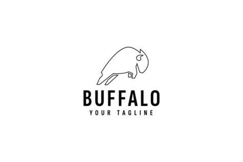 Buffalo Outline Vector Art, Icons, and Graphics for Free Download