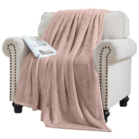 Elle Decor Solid Plush Oversized Throw Blanket Silky Soft And Cozy