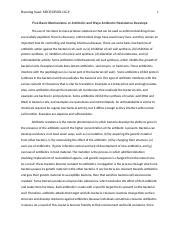 Mini Essay Docx Running Head Microbiology Five Basic Mechanisms